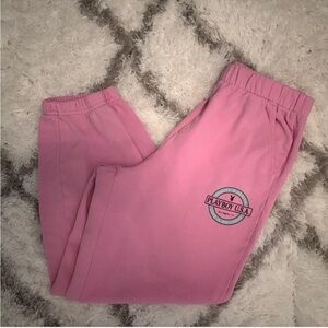 Playboy by Pacsun pink sweatpant joggers